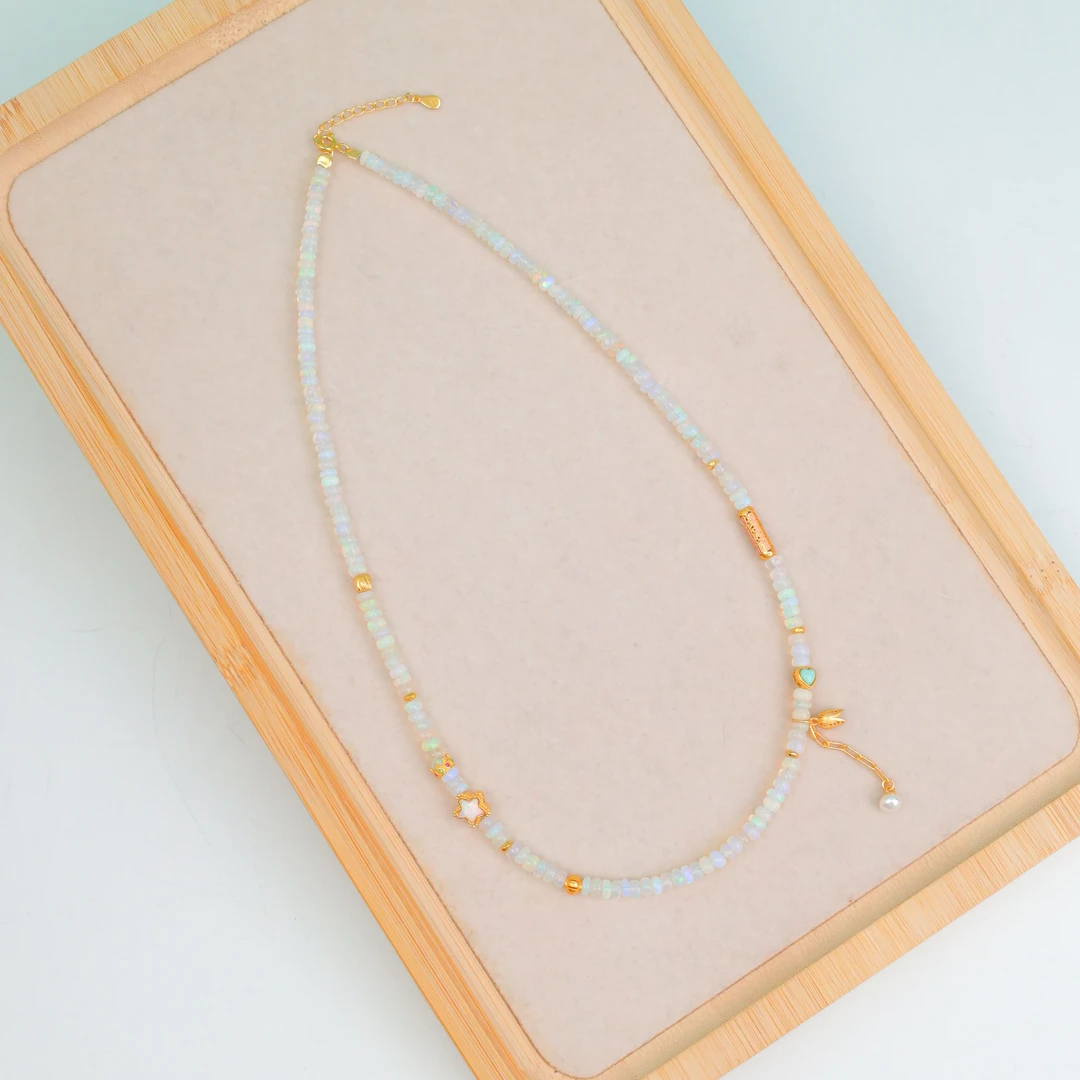 非金属布艺吊坠 简约时尚气质项链