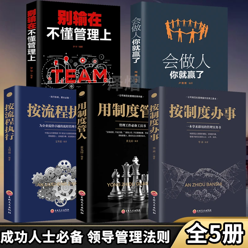 企业管理类书籍全5册成功人士直击管理艺术高效管理V