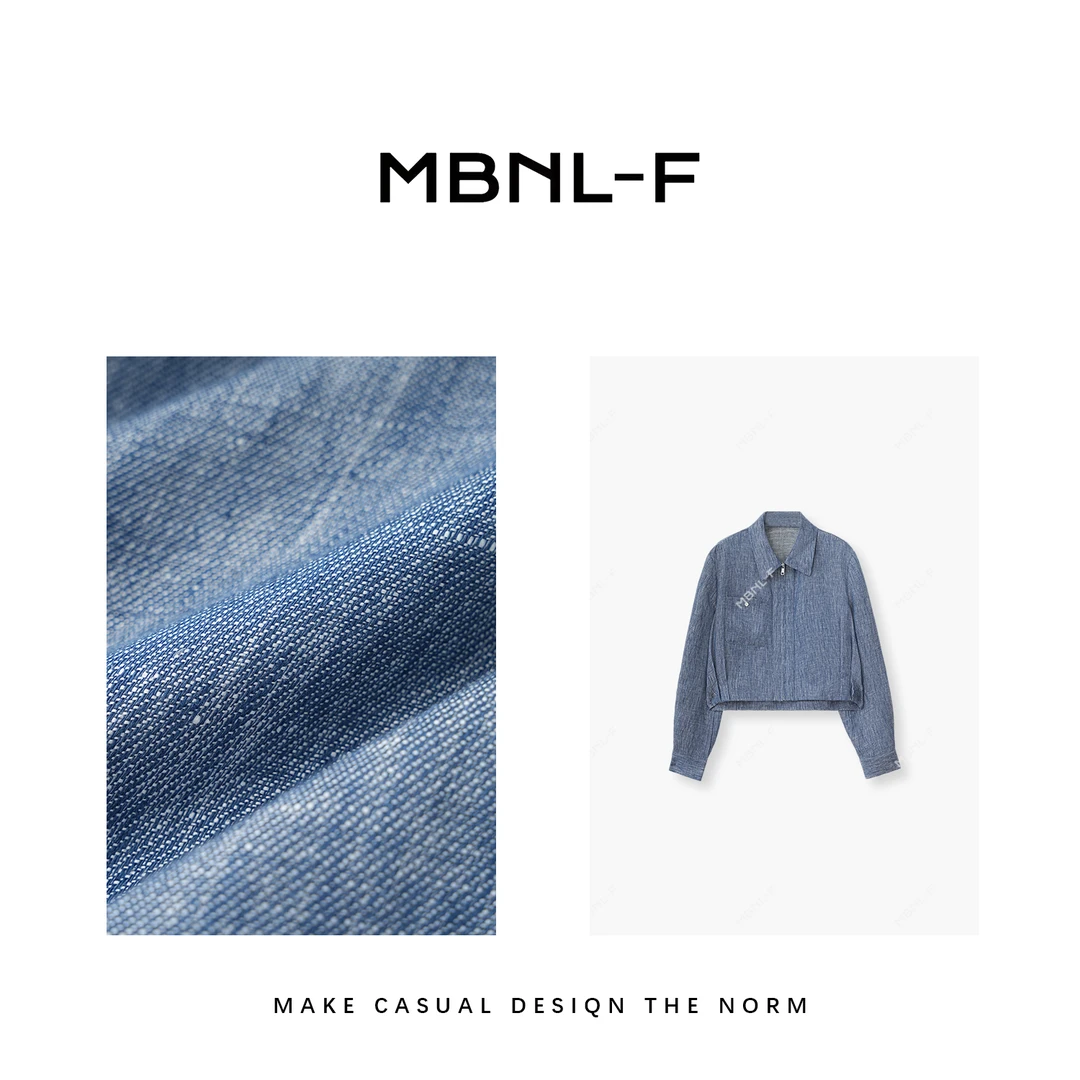 全麻夹克 2024F/W新品 100%亚麻百搭夹克 T秦磊XM-WT0986