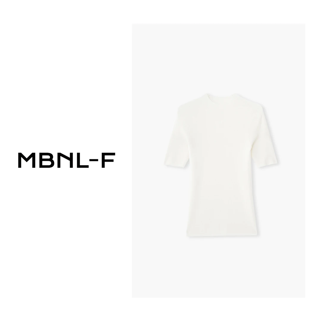 MBNL-F 【100%美丽诺绵羊毛衫】纯色半高领底衫 XM-702352