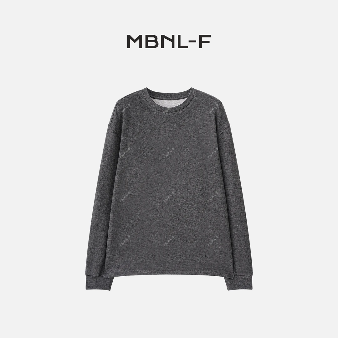 MBNL-F 2024F/W新品 松弛感深灰色针织衫 T秦磊XM-TZ0511