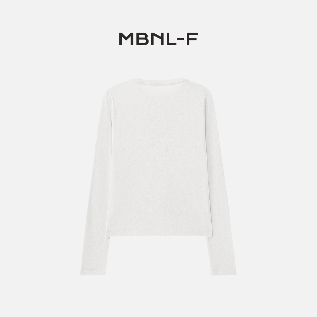 MBNL-F“数字长袖T” 2024F/W新品 吉拉时尚极简T恤 秦磊XM-DT1889