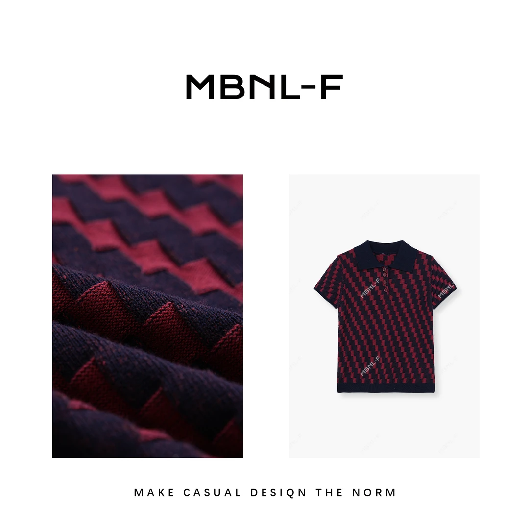 红格子 2024F/W新品 百搭舒适格子短袖T恤XM-CY6899