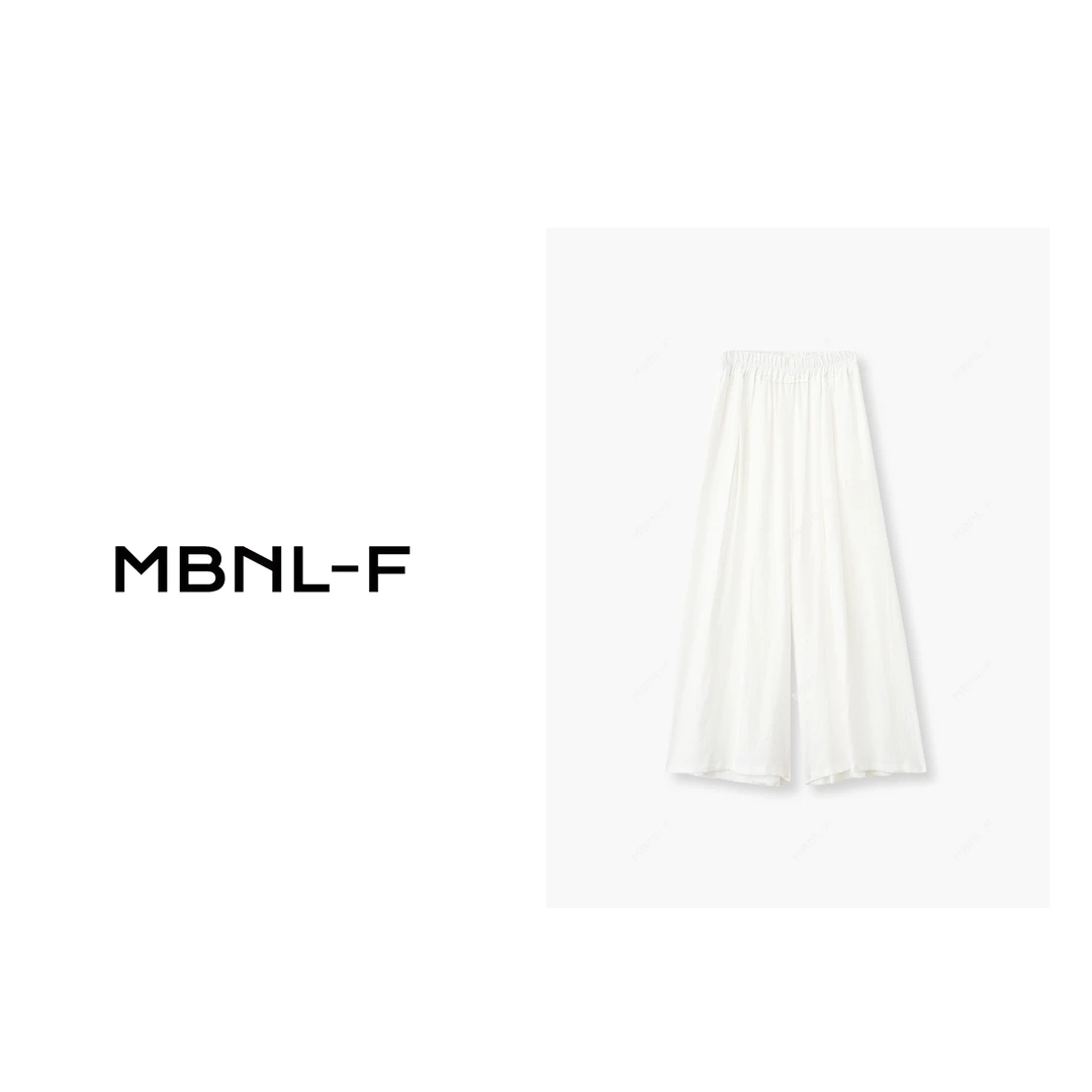 MBNL-F  老钱裤裙 2024S/S  高腰线条百搭休闲裤 XM-KZ19250