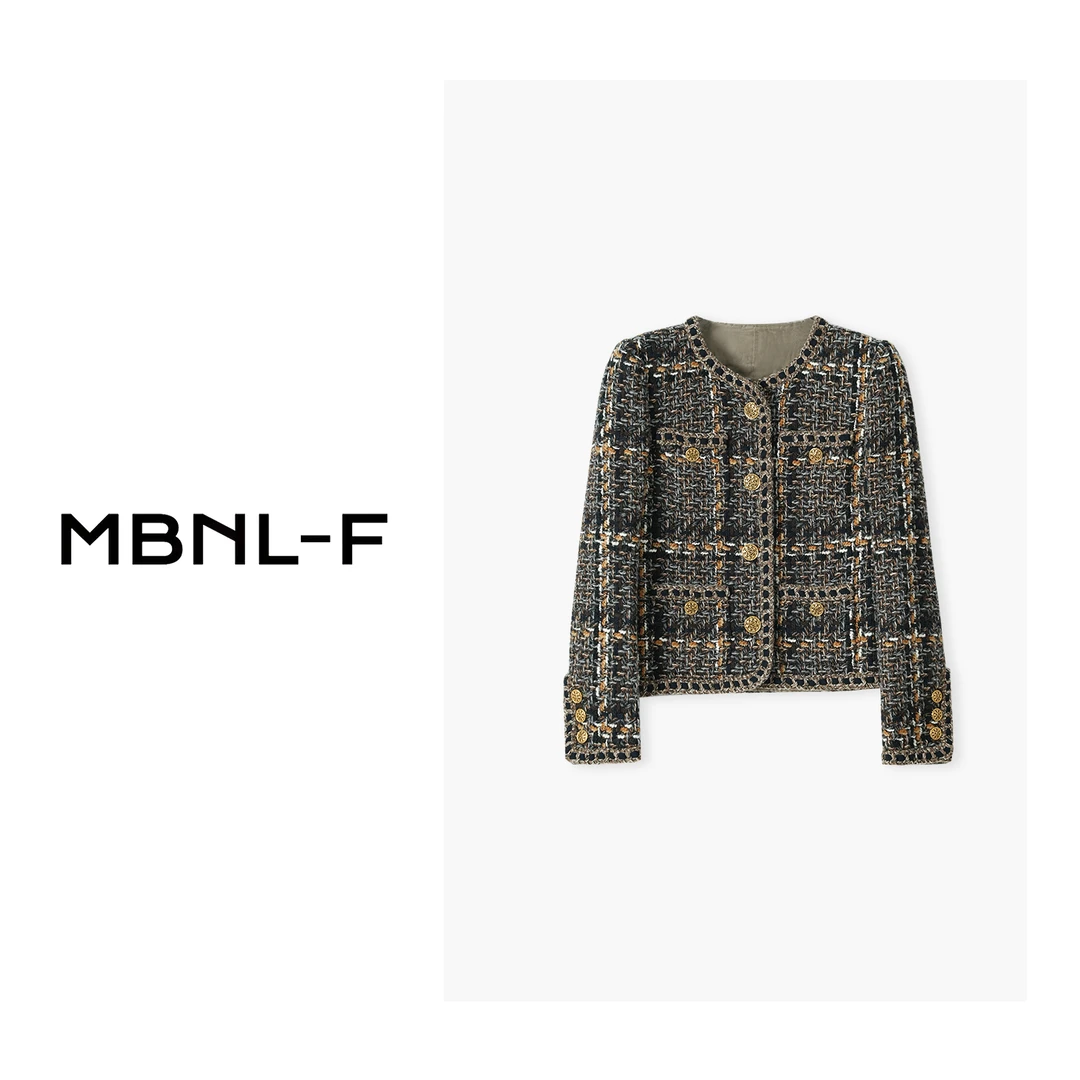 MBNL-F 羊毛外套中古小香外套 XM-ZB4629