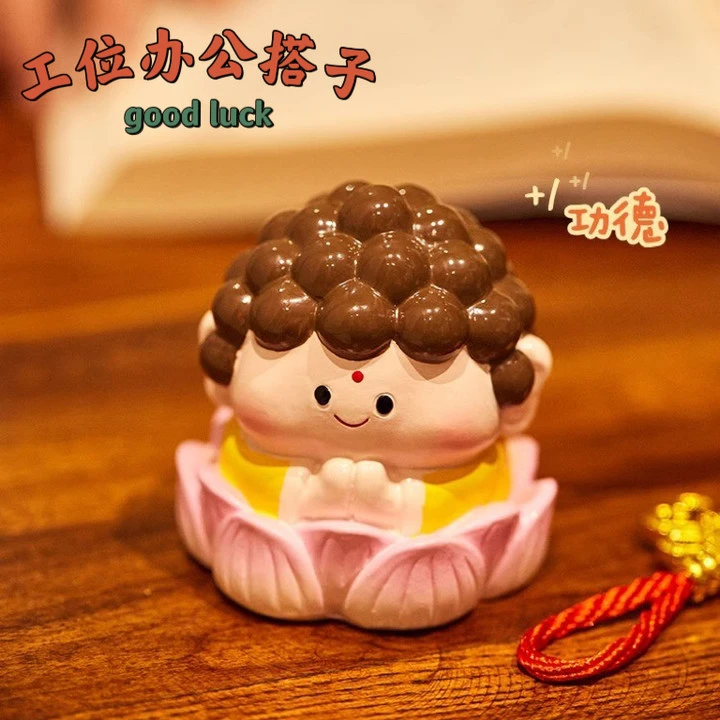 生日礼物情绪稳定小摆件桌面财神爷摆件办公室装饰品团购伴手礼