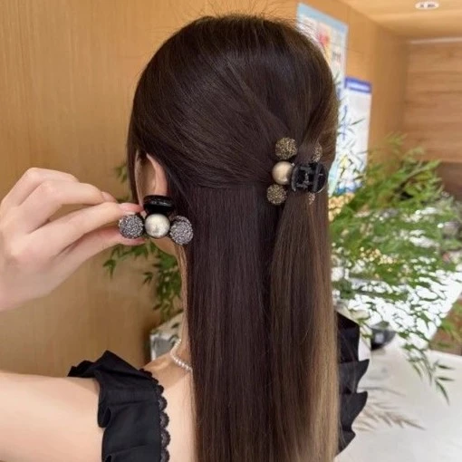 网红小抓夹披肩发轻奢刘海小夹子高级感发夹设计感发卡发夹头饰