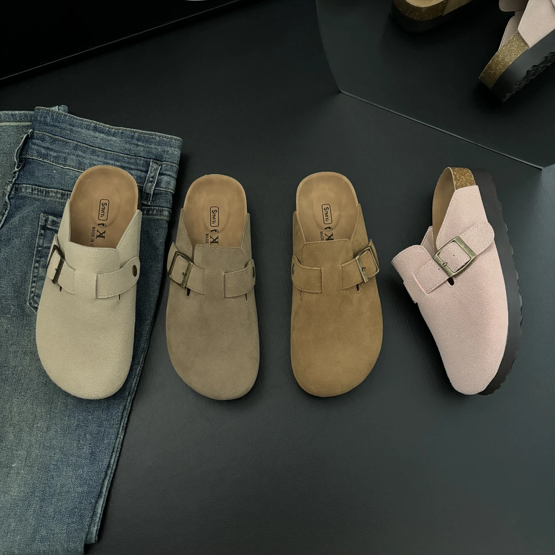 【三喜】‘5cm勃肯拖’2024百搭复古厚底增高显瘦拖鞋厚底四季款2