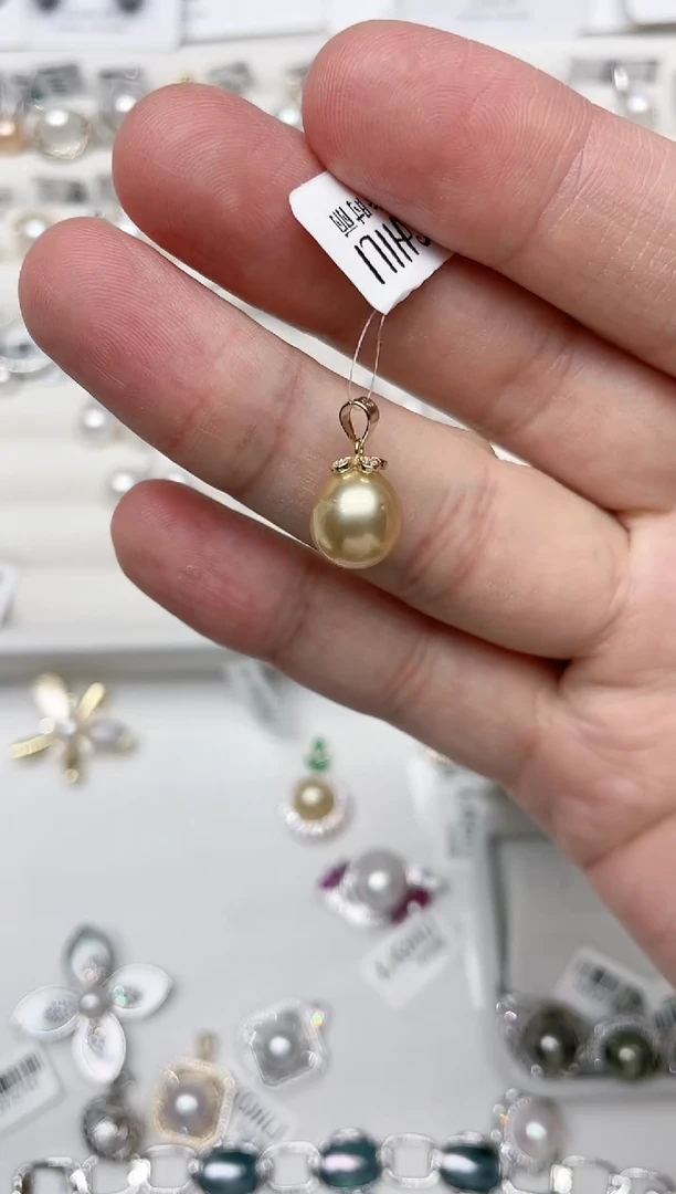 【闪购商品】海水珍珠吊坠(不含链)银S925镶嵌吊坠