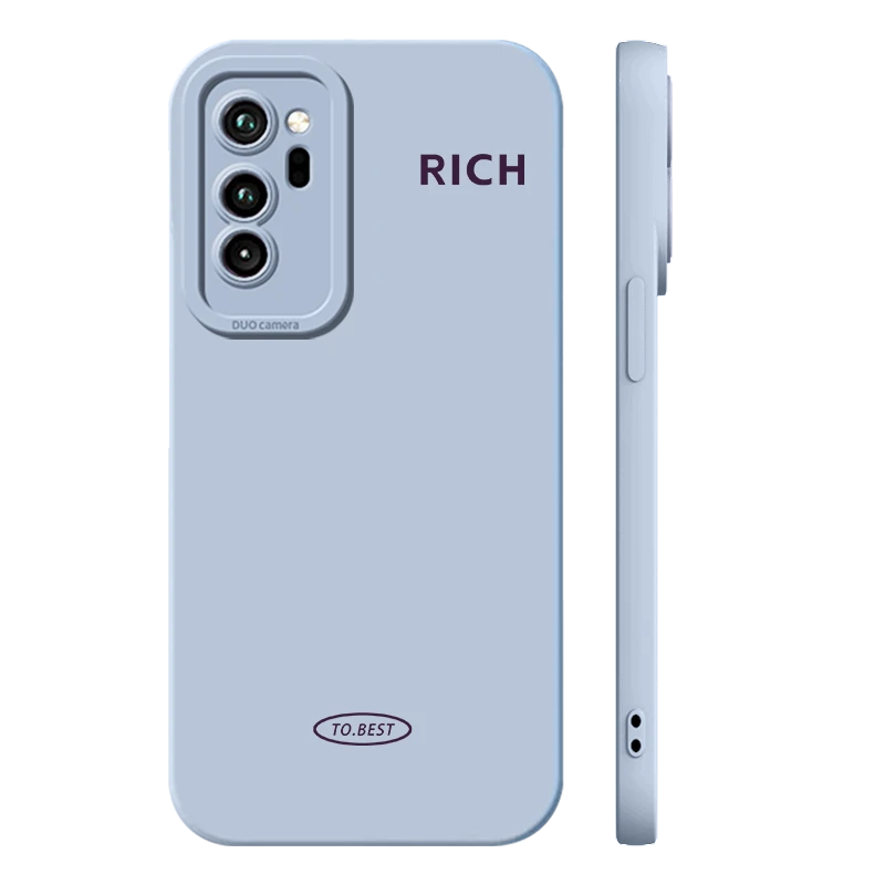 适用华为荣耀v30手机壳液态硅胶v30pro全包防摔猫眼RICh个性简约