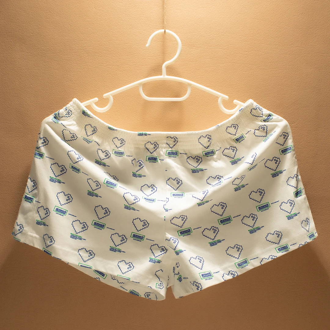 夏季男士宽松透气短裤纯棉阿罗裤薄款平角睡裤青年休闲潮四角短裤