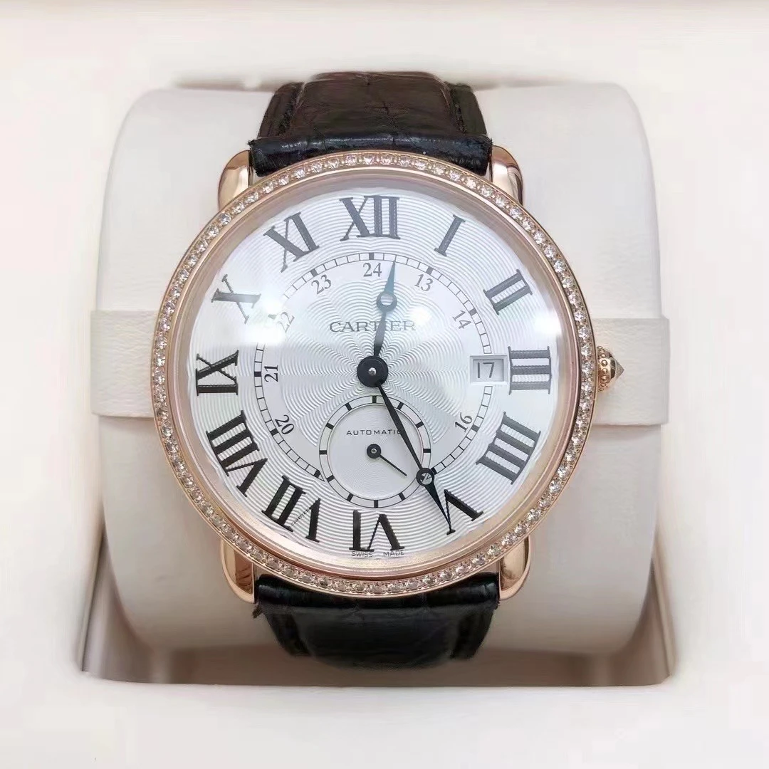 95新 Cartier/卡地亚 原钻40MM/公价241000/路易WR007017男士腕表