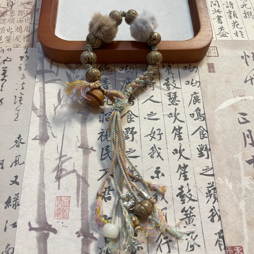 手工编绳重工小众男女民族风情侣国风流苏款式古风手链可调节手绳