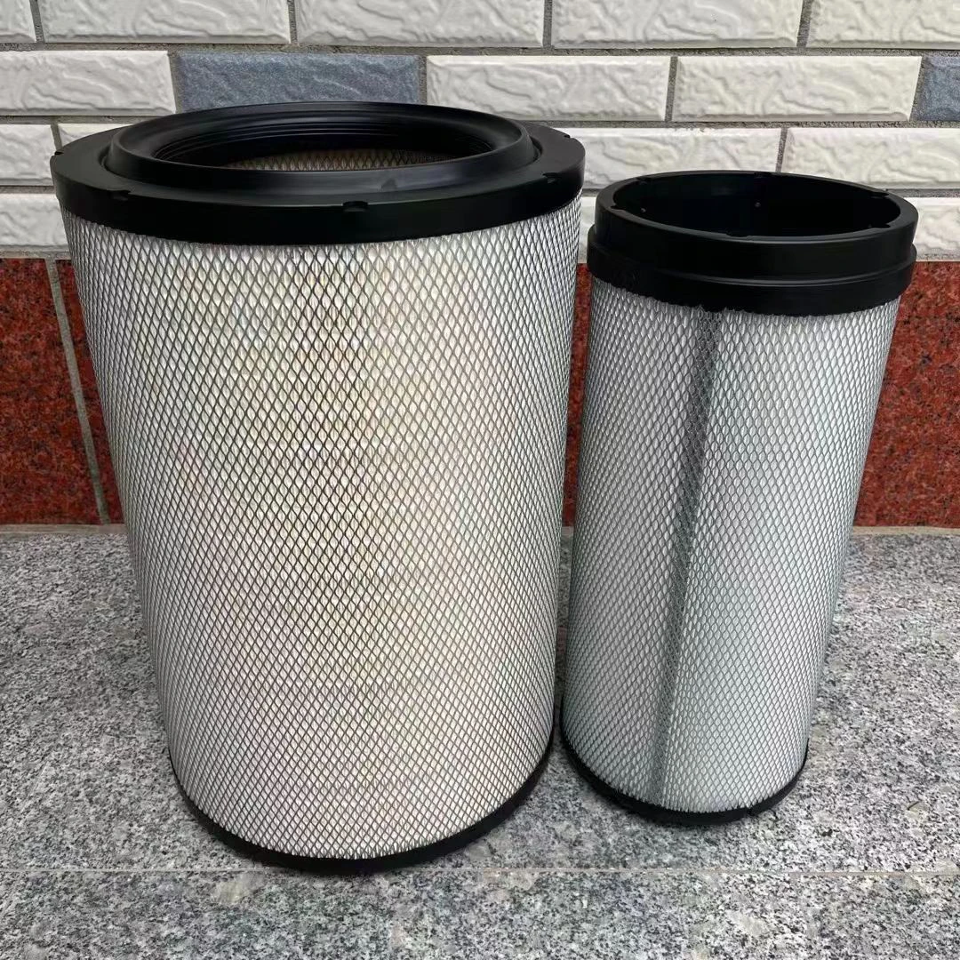 适用新红岩杰狮C500E空滤PU3552汽车520/560马力空气滤芯3551配件