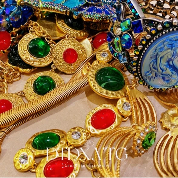 铜合金项链 zb中古孤品项链vintage复古