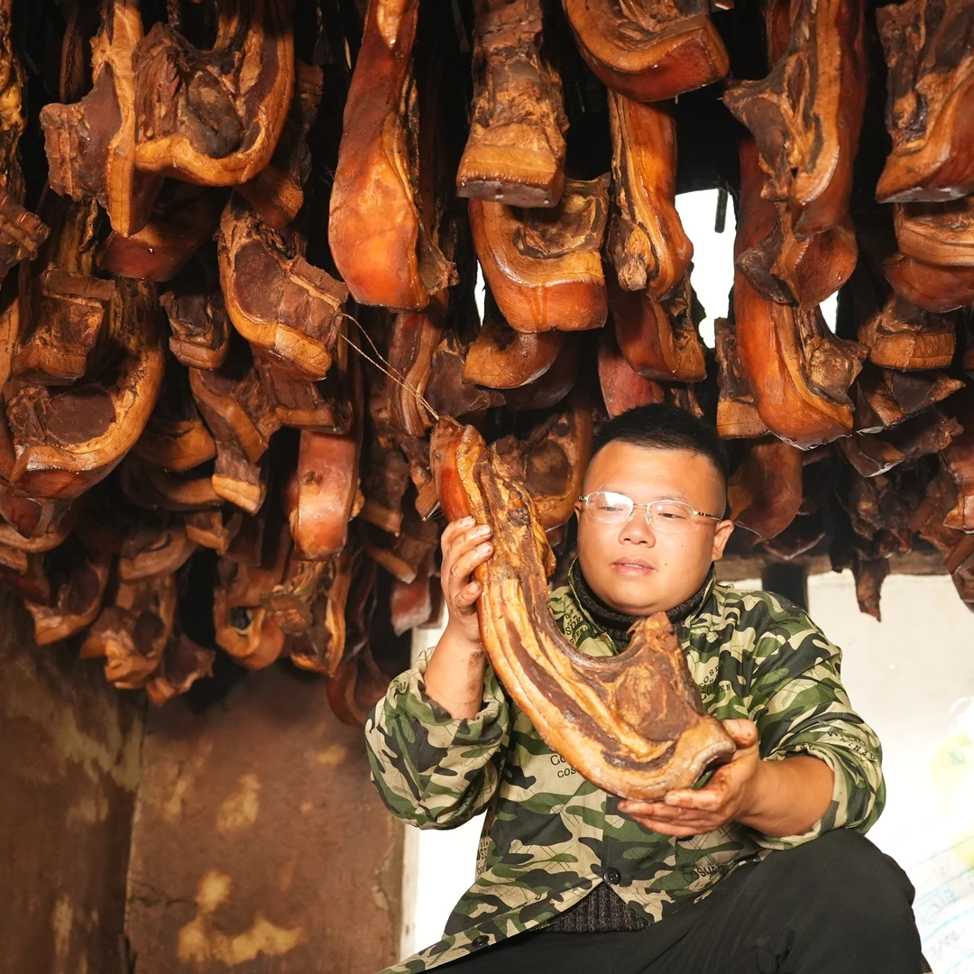 【宝肋肉】高山粮食土猪老腊肉宝肋肉包烧包邮散称1斤起