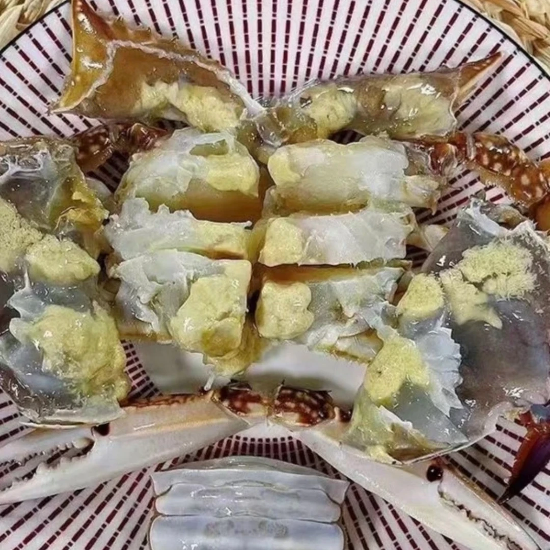 【冻蟹】梭子蟹白膏呛蟹3斤3-15只左右2-9两/只（不可蒸煮）