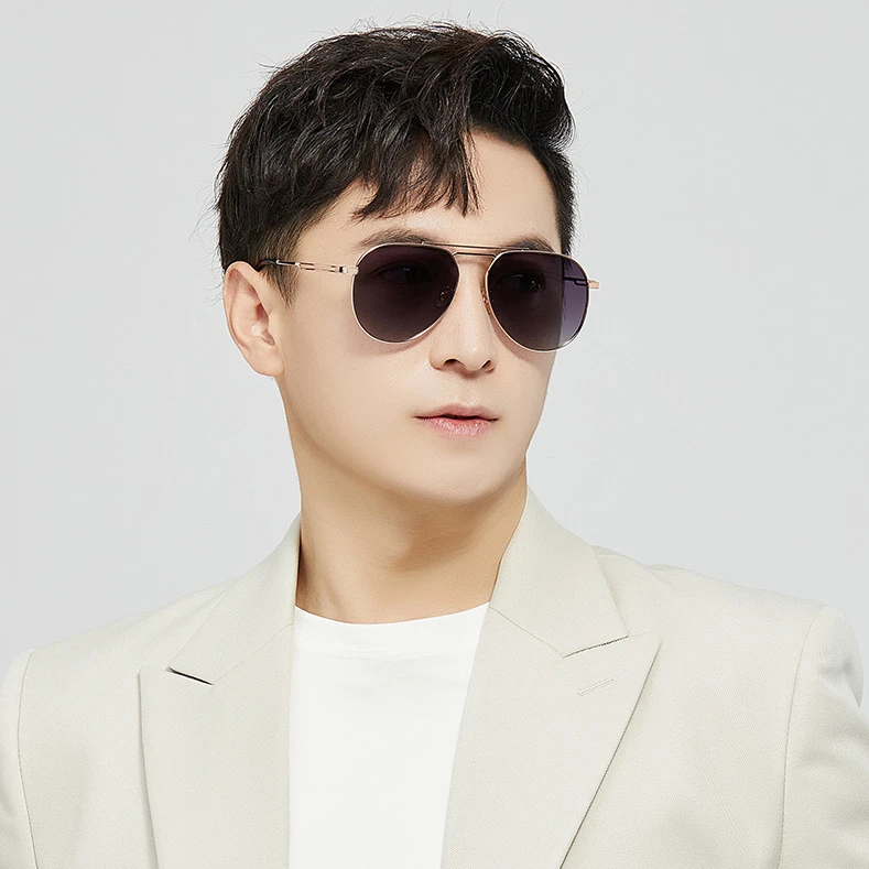 经典双梁飞行员蛤蟆镜2025新款男士高清偏光镜开车钓鱼专用太阳镜