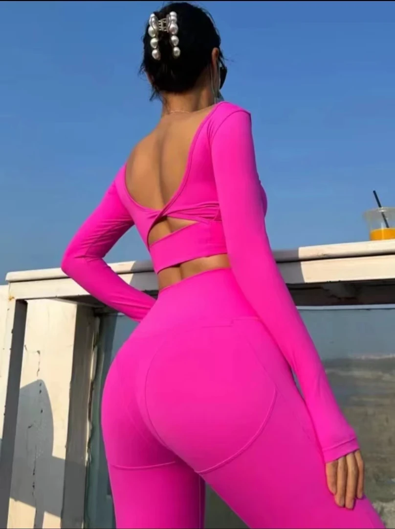 201-400夏季健身运动瑜伽服美背短路长裤背心罩衫防晒欧美休闲