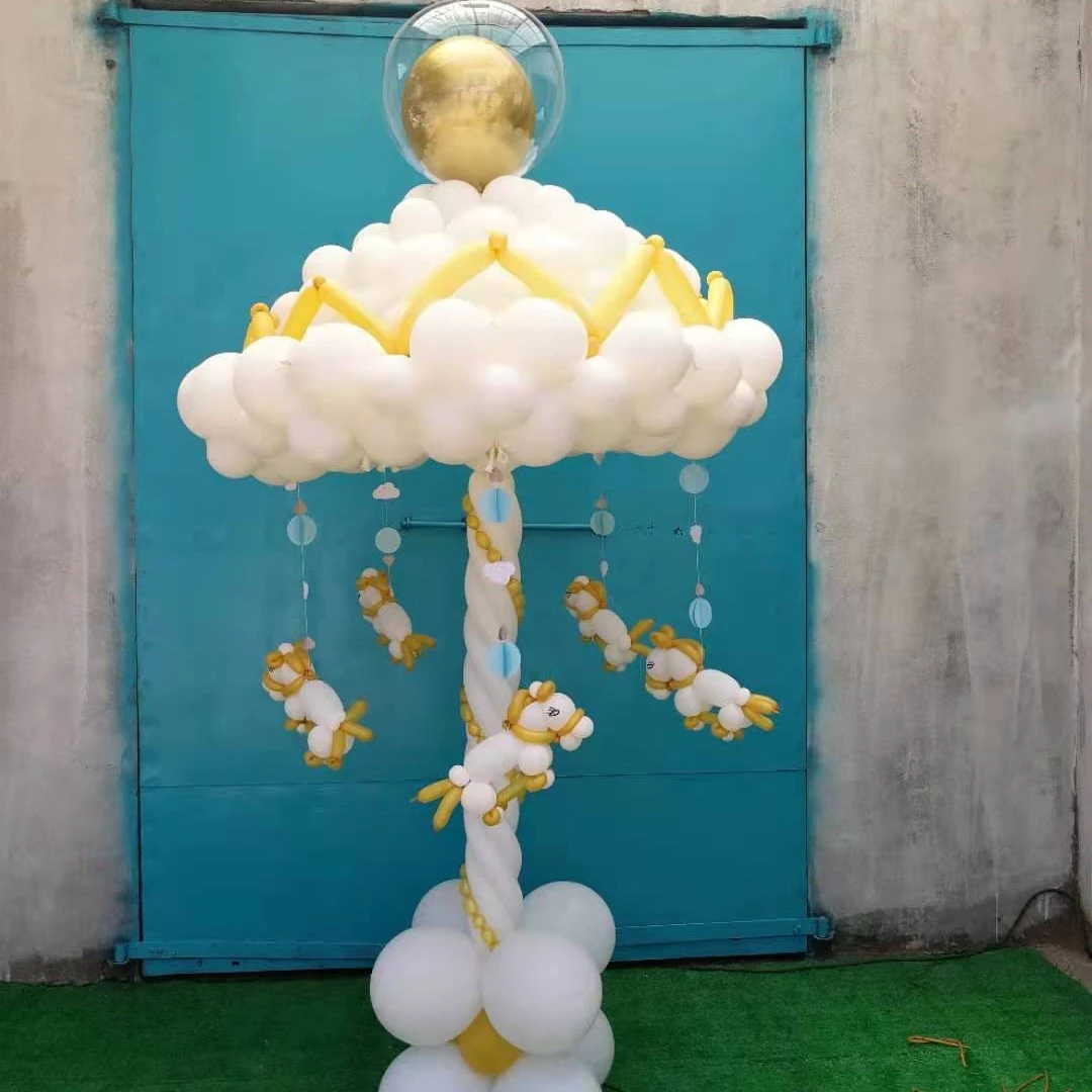 楠浠婚庆派对风车旋转电机Kt板气球支架