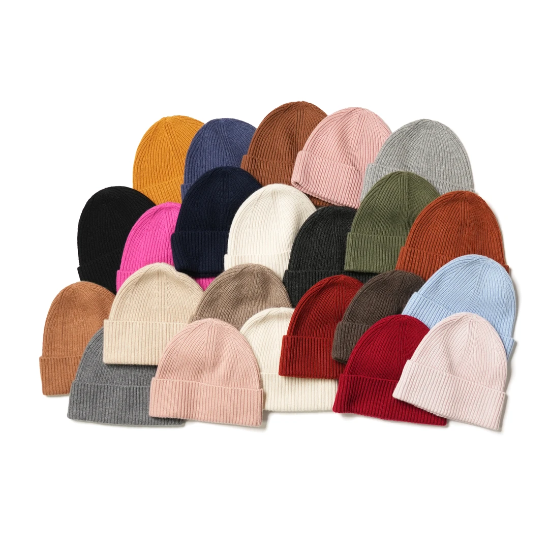 羊绒帽子 保暖冷帽针织时尚百搭纯色