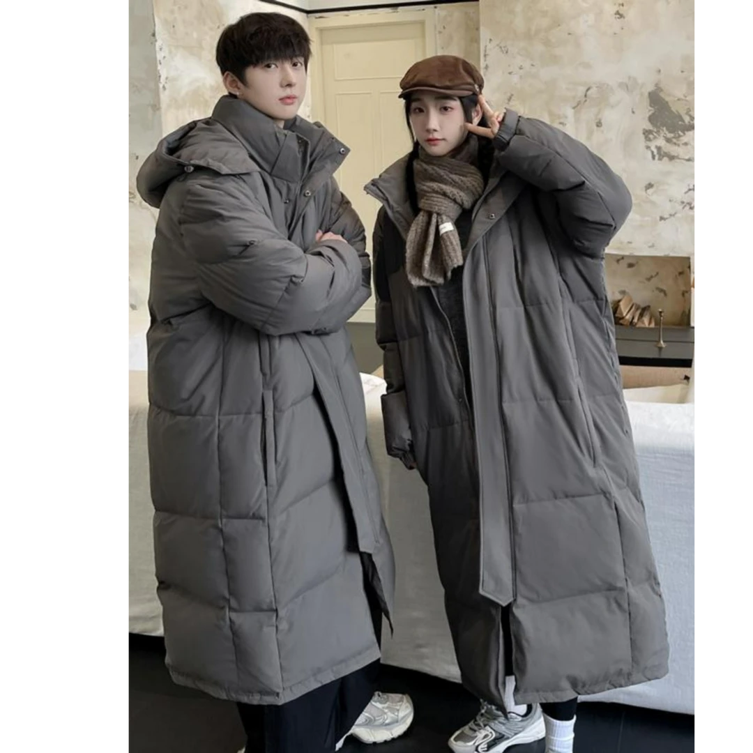 东北超长款过膝情侣冬季新款羽绒服男女保暖加厚宽松艺考防寒外套