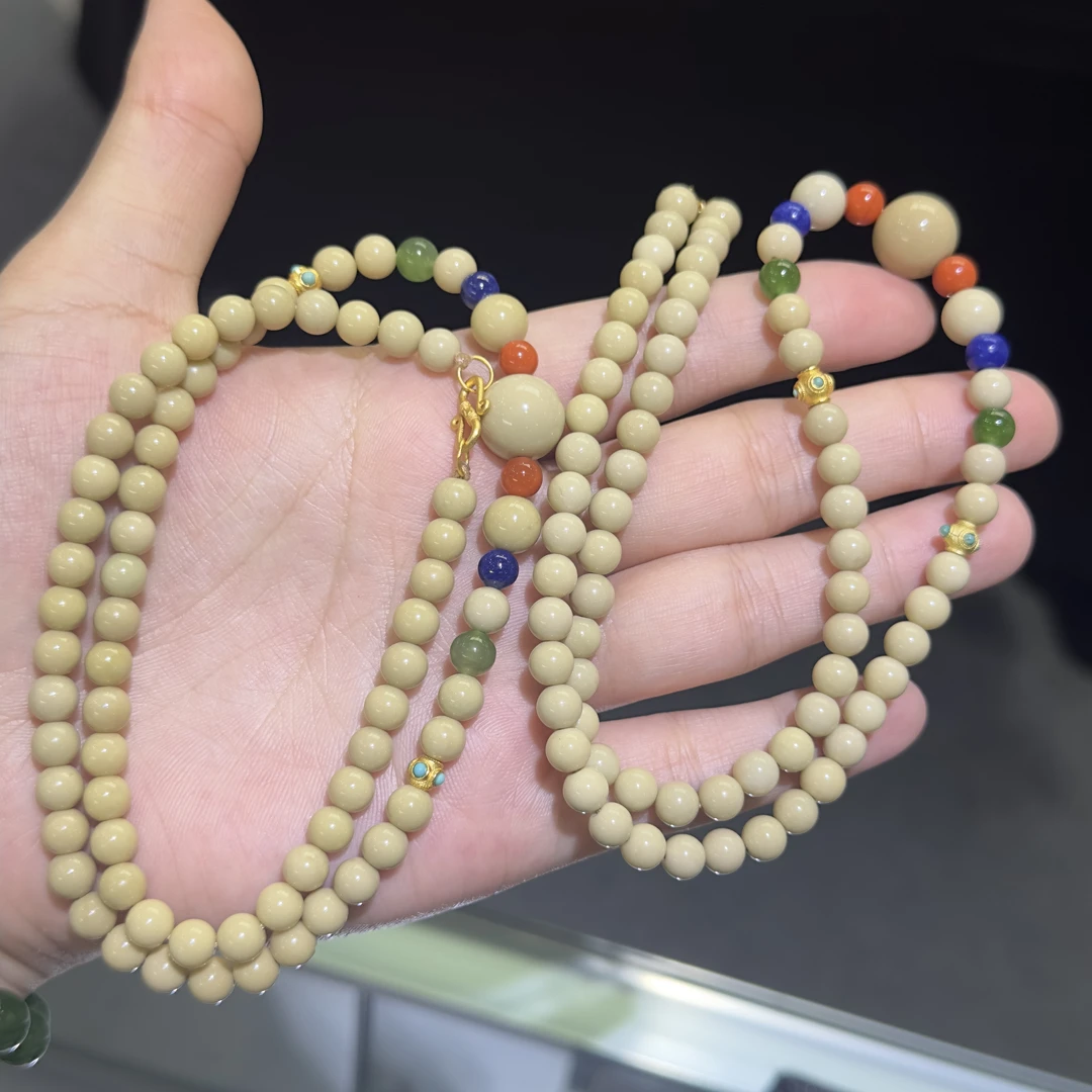 ZH17天然欧泊项链6-11mm+多样性发其一