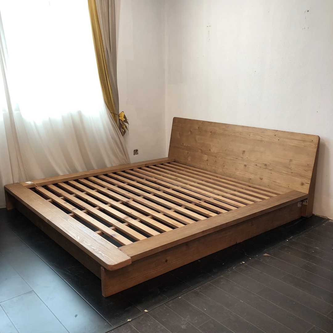 【务美艺术】松木主卧大床 简约双人实木高端（08409）