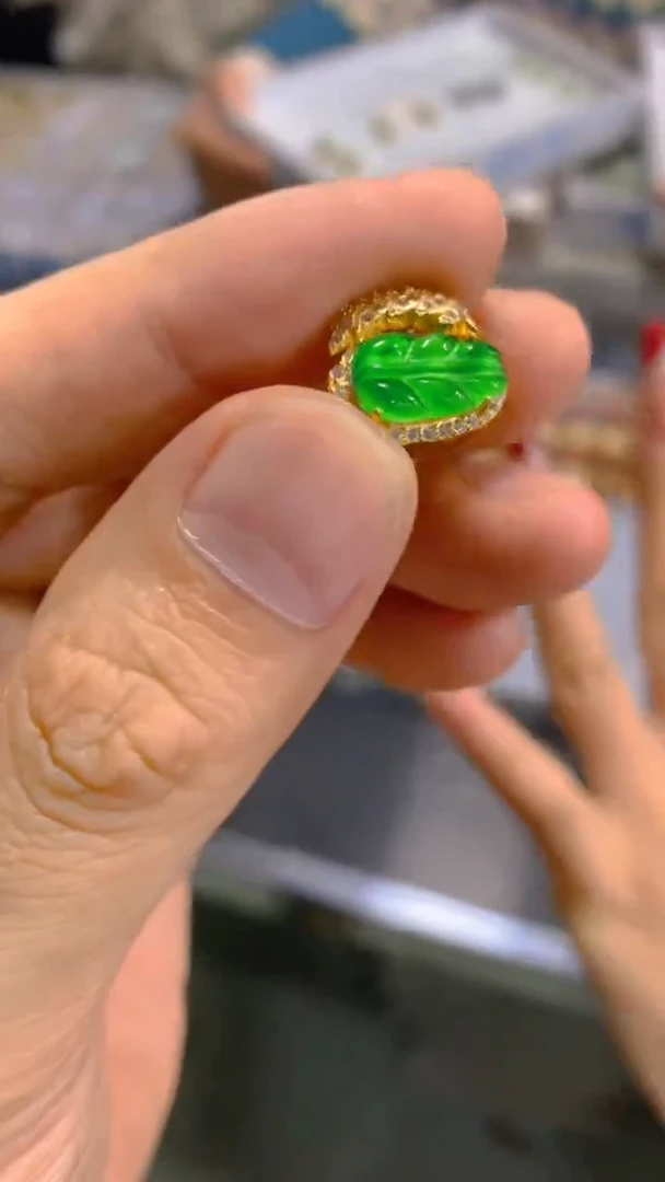 【闪购商品】翡翠戒指银S925镶嵌0445266405