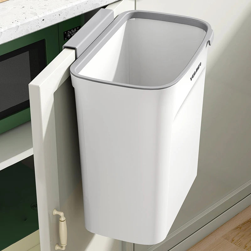 优勤厨房垃圾桶壁挂家用带盖厕所卫生间客厅纸篓厨余挂式收纳桶