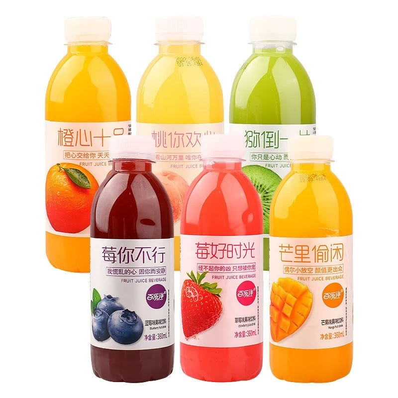 果味饮料【主播粉丝浮力】低脂多味芒果橙子猕猴桃360毫升1
