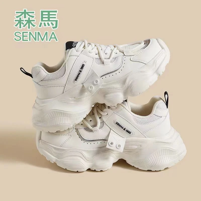 2024年夏款清凉透气百搭小个子增高鞋松糕运动鞋女厚底运动鞋夏季