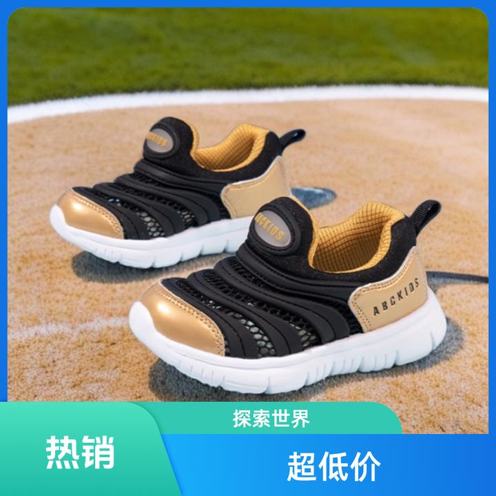 Abckids单网运动鞋软底学步鞋防滑毛毛虫中小童鞋夏季透气网面