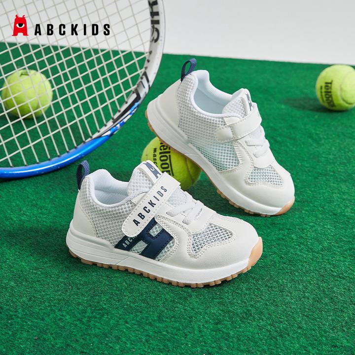 Abckids儿童运动童鞋女童婴儿学步单网阿甘鞋透气软底小童宝宝鞋