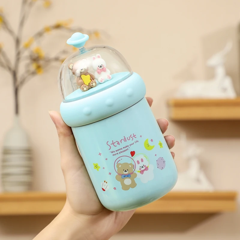 【晶晶补贴专属】维尼景观保温杯不锈钢少女心可爱便携水杯