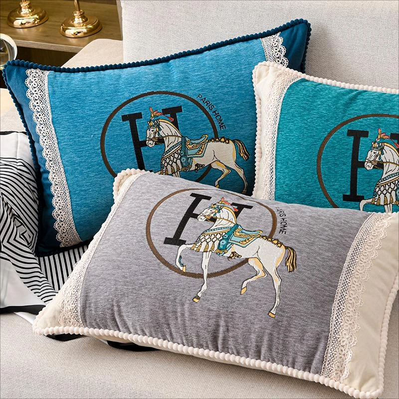 北欧沙发靠垫客厅靠枕长方形抱枕套靠背垫大号沙发欧式枕头套拆洗