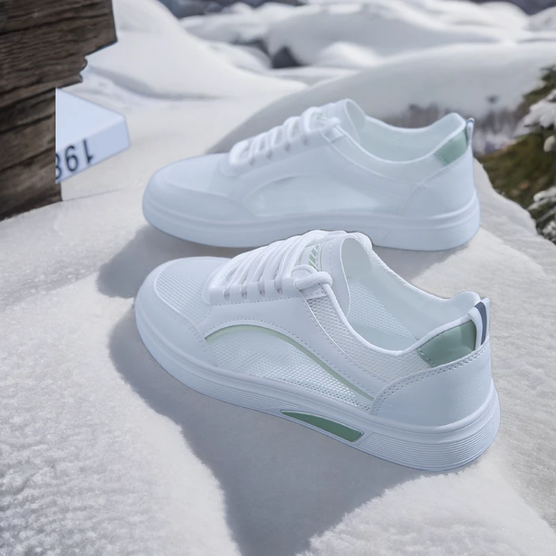 ins镂空百搭休闲24春夏女鞋薄网面透气韩版夏季新款底小白鞋女20