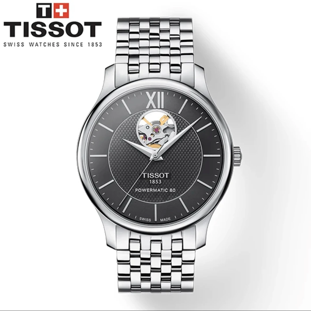 99新 Tissot/天梭 壹/俊雅063907/表径40mm/名表/镂空/男表经典