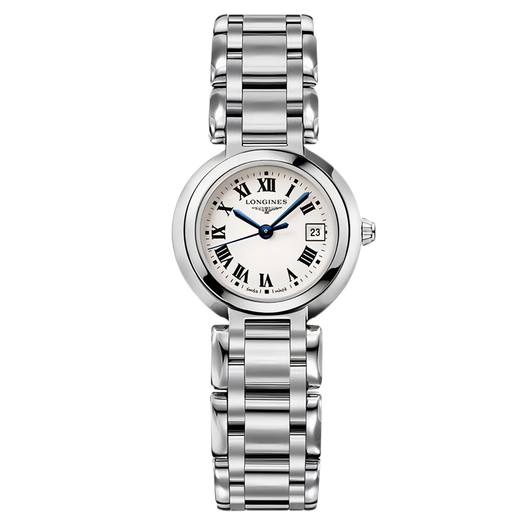 99新 Longines/浪琴 余/心月111罗马米白/公价14600/26.5mm/23年