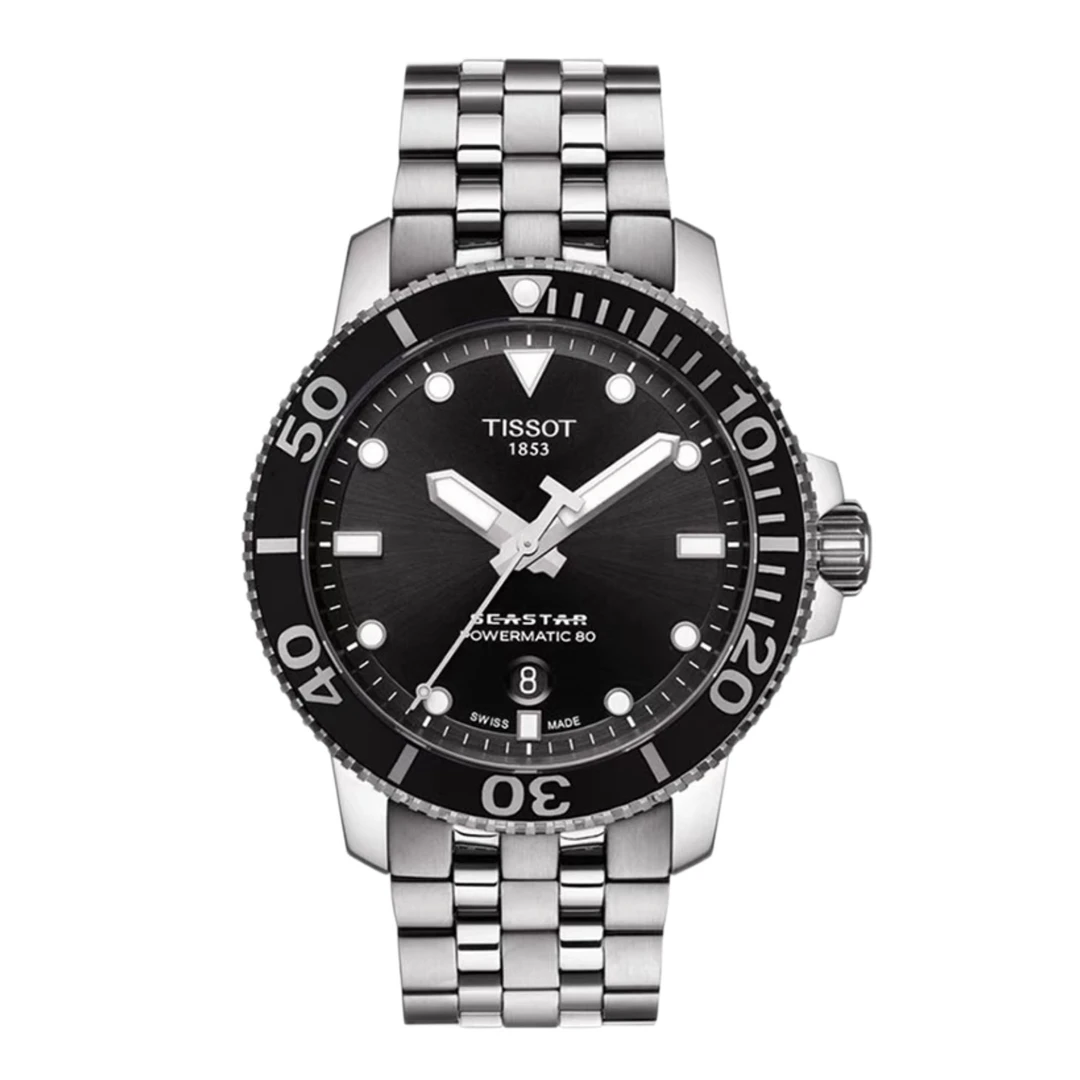 99新 Tissot/天梭 壹/海星120407/表径43mm/名表/男士/夜光防水