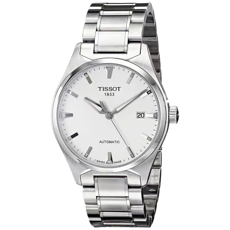 99新 Tissot/天梭 壹/天博060407条钉白/表径39mm/名表/男款简约