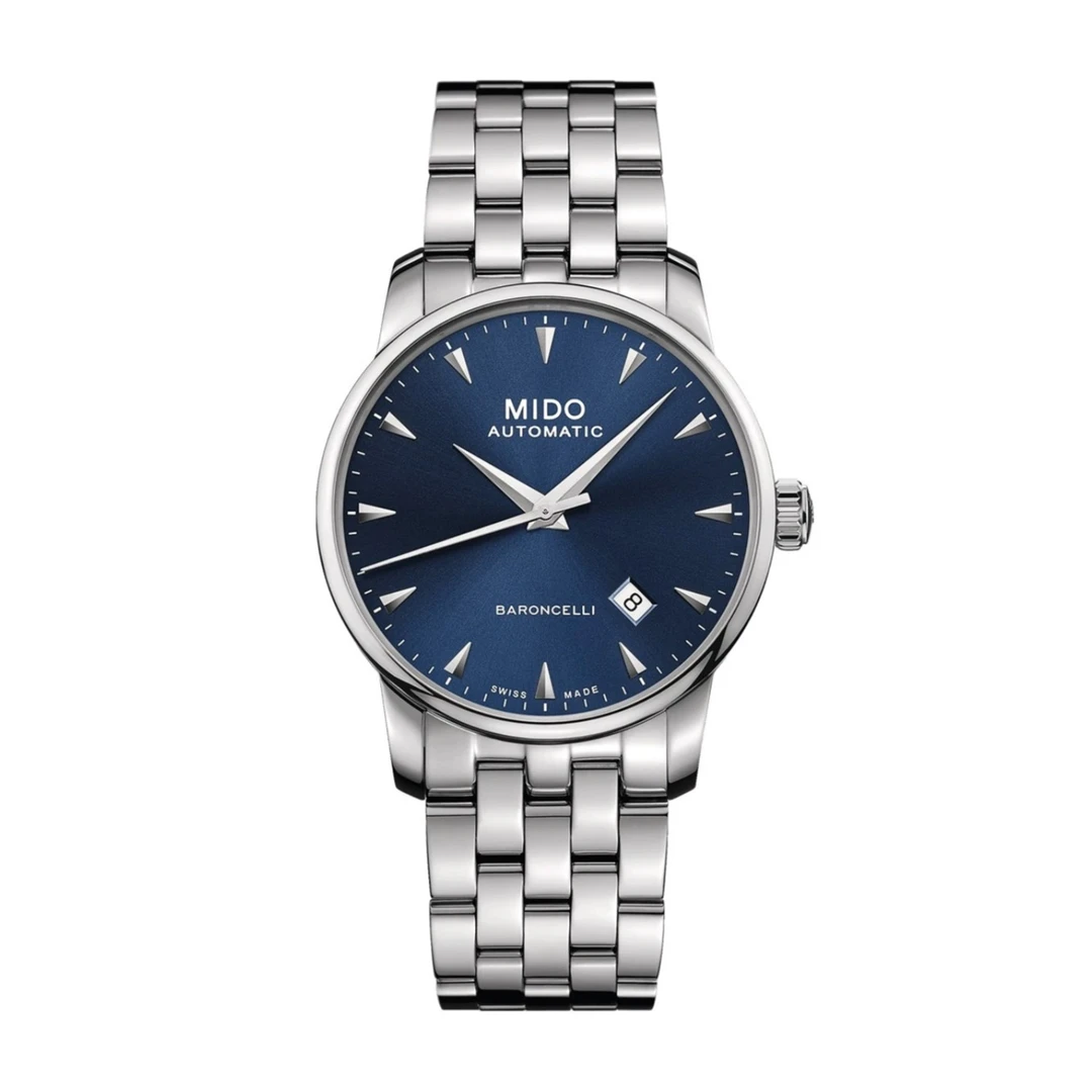 99新 Mido/美度 壹/贝伦赛丽8600蓝盘/表径38mm/名表/经典时尚