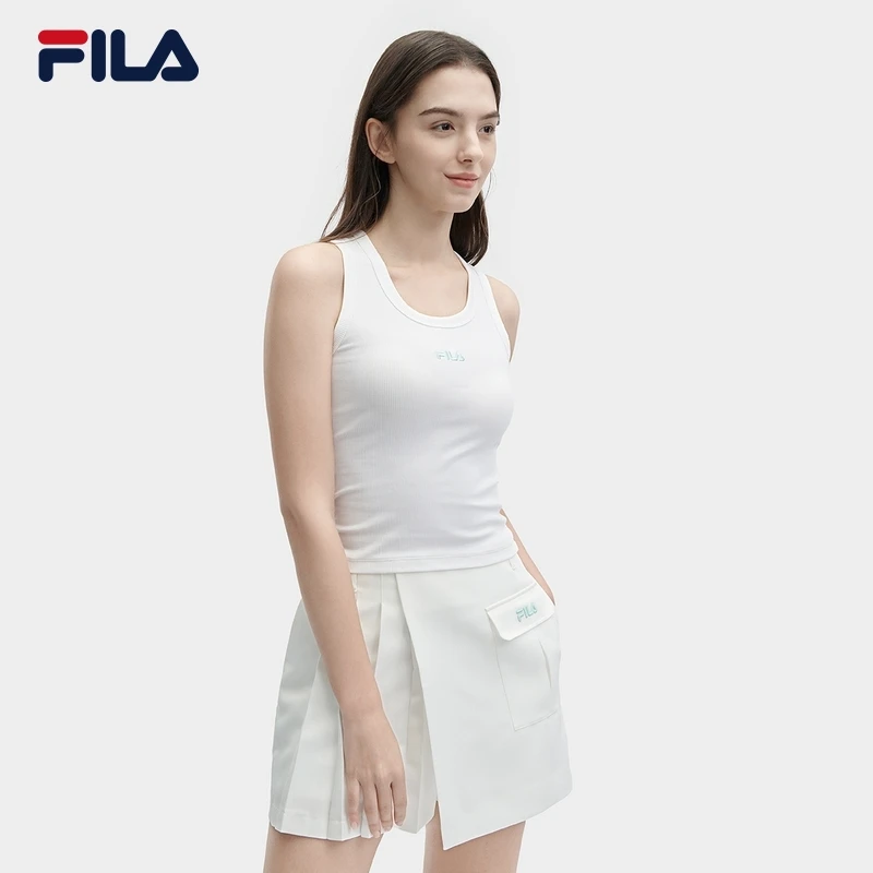 FILA斐乐女装防晒内搭运动背心2024新款透气无袖吊带F11W428118F