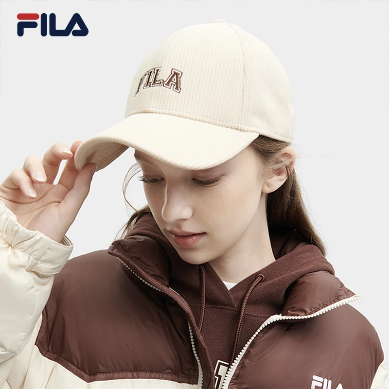 FILA斐乐情侣款棒球帽冬季爆款户外时尚鸭舌帽子 F13U349233F