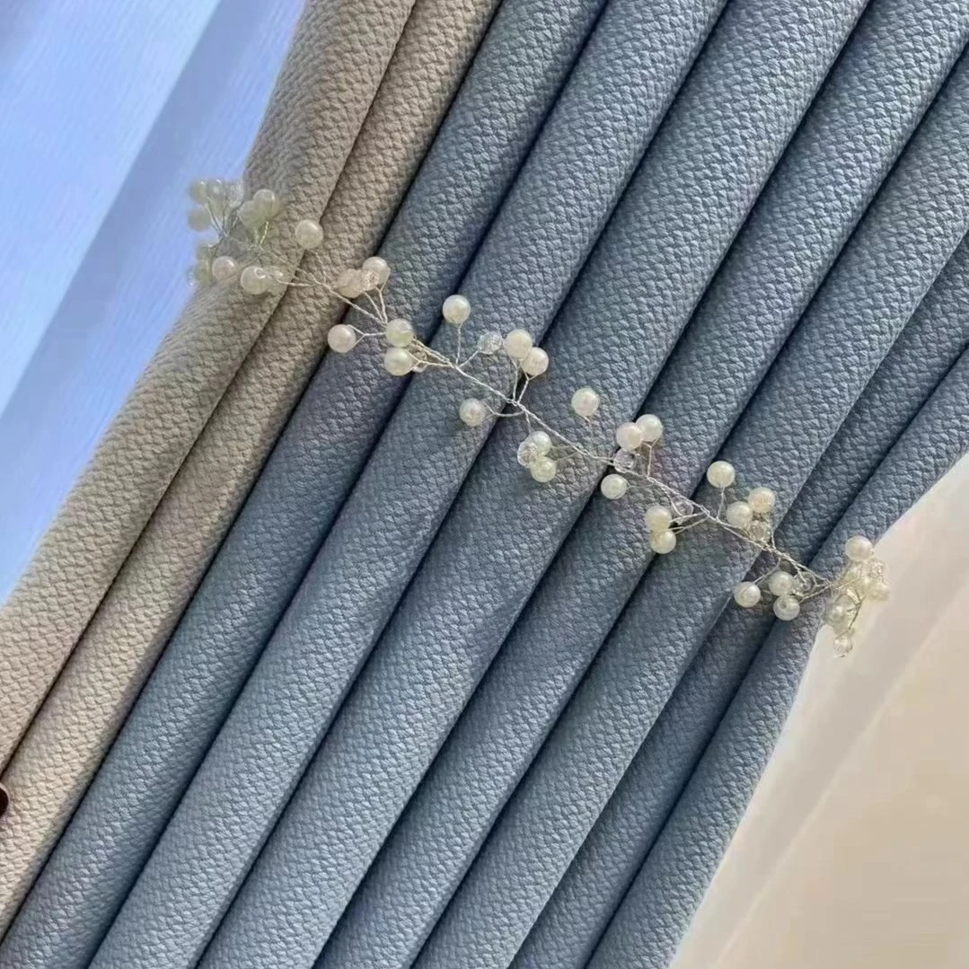 2023新品米拉棉丸子麻1200克高遮光垂感好仿棉麻小方格肌理不包邮