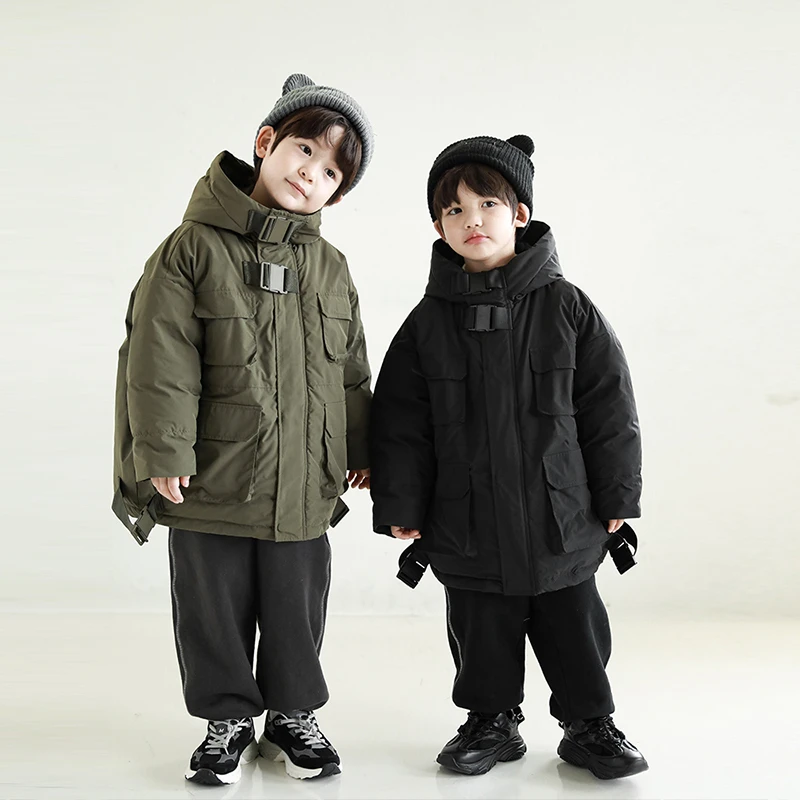 【2025清】oddtails男童时尚工装棉服秋冬中大童棉衣防风保暖QG556