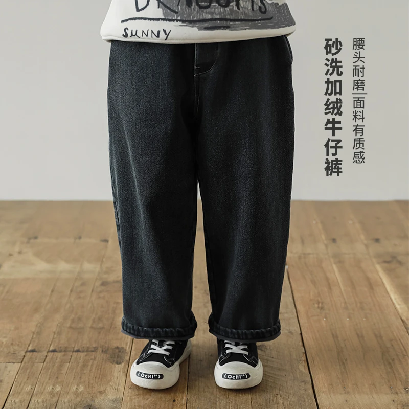 【冬一波】oddtails儿童男童百搭复古裤宽松潮流耐磨质感QG2443