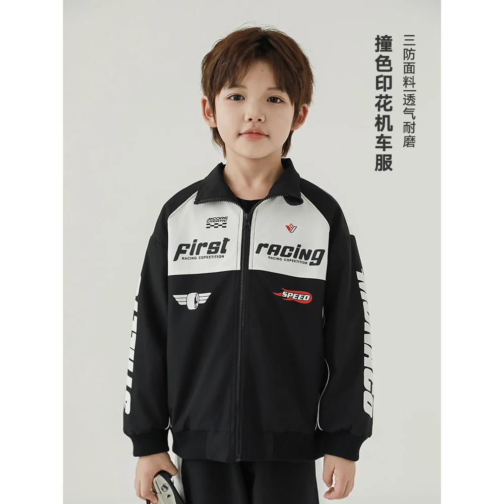 【秋二波】oddtails春秋长袖时尚透气印花耐磨撞色秋季QG2346