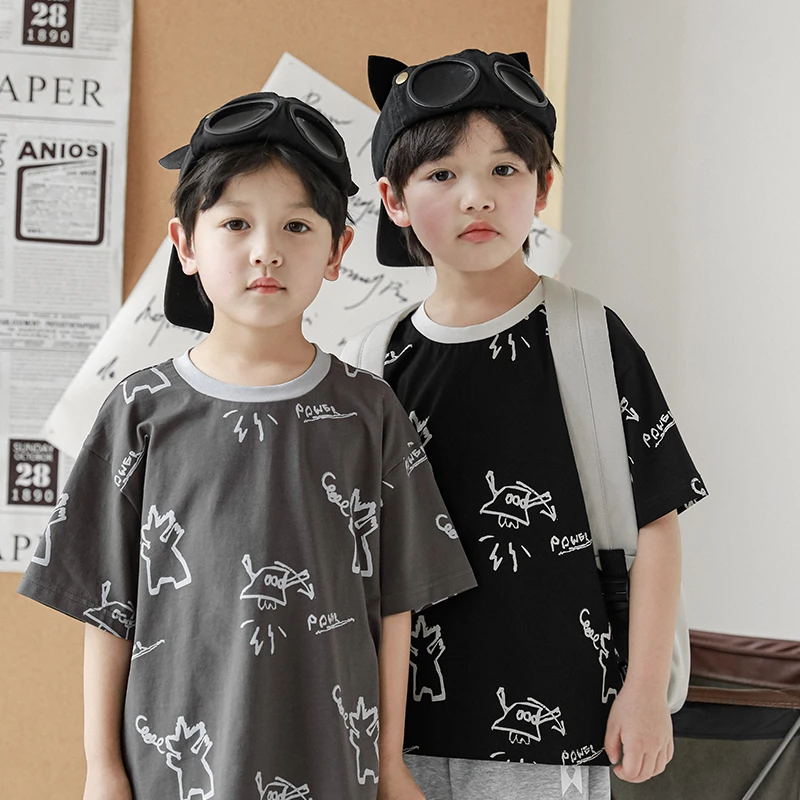 【夏款清】oddtails男童可爱萌趣休闲T恤中大童QG1736