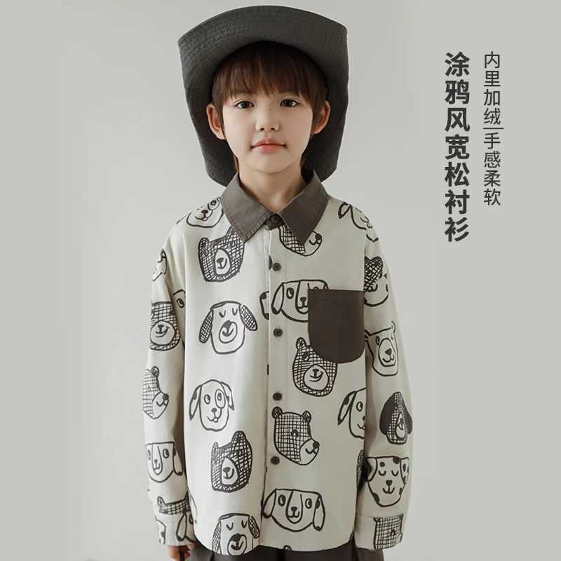 【春秋清】oddtails春秋长袖针织柔软休闲宽松加绒翻领QG2473